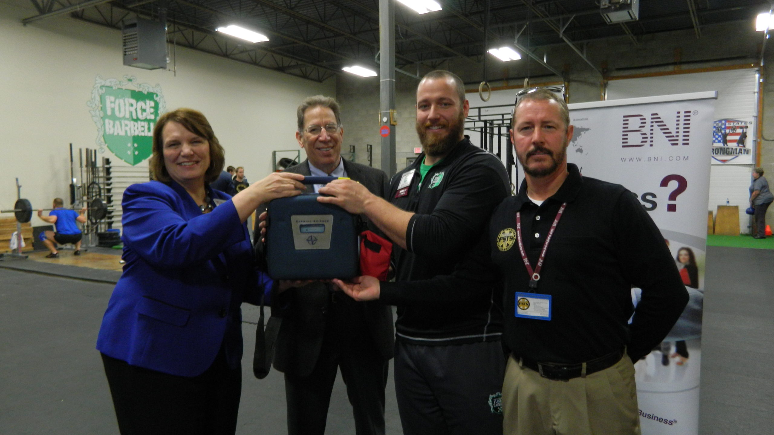 BNI Central Indiana Members Make AED Donation